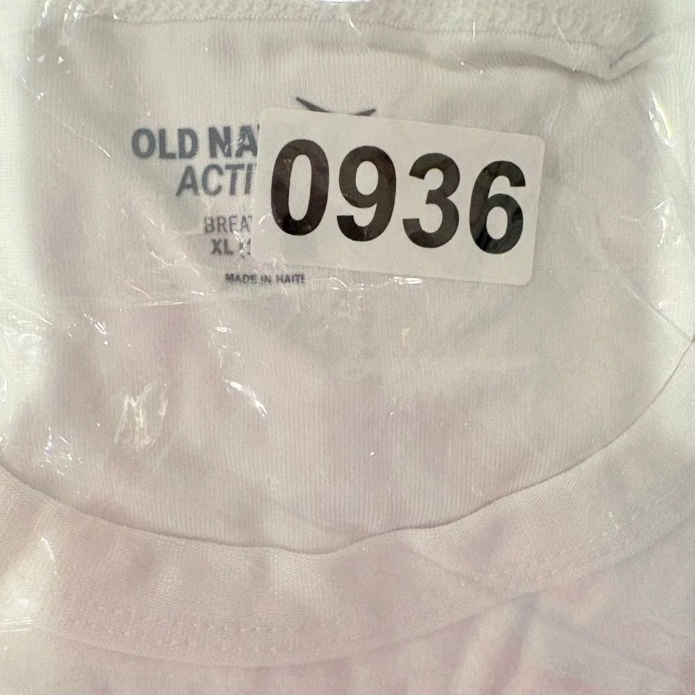 Old Navy Active Tank and Shorts Kids XL‎ 14-16 White Pink Excellent Sporty Set